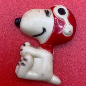 Vintage Snoopy Red Barron Magnet 1965